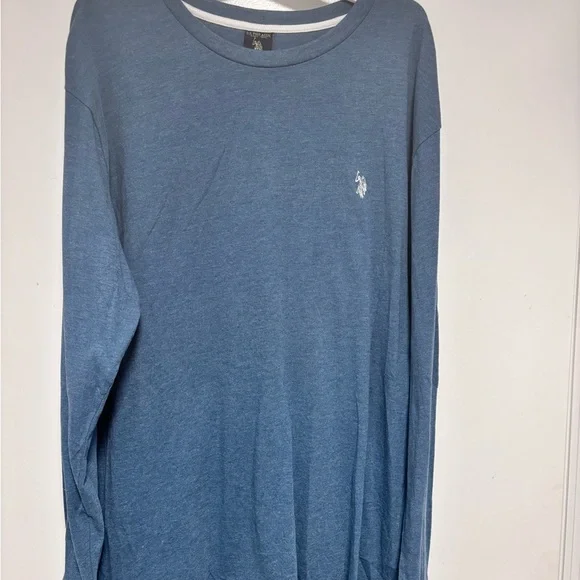 U.S. Polo Assn. Men's Blue Long Sleeve Shirt - Picture 1 of 5